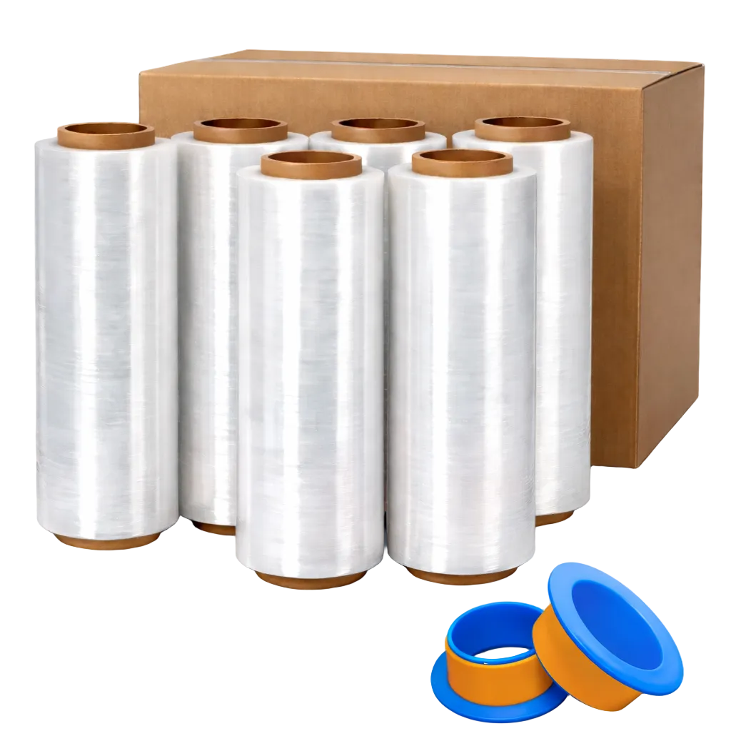 Clear Stretch Wrap Industrial Strength 15" x 1000 Ft - 80 Gauge Thick - Clear Plastic Cling, Stretch Film Rolls for Packaging Moving Packing Pallets (Copy)