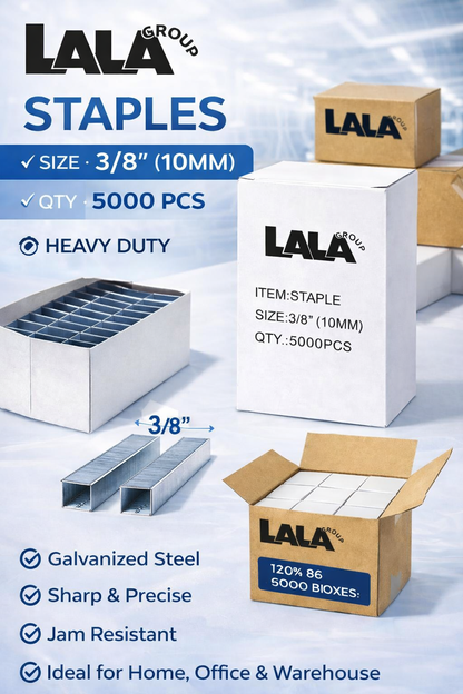 STAPLES - 3/8" -  (10mm)  5000pc