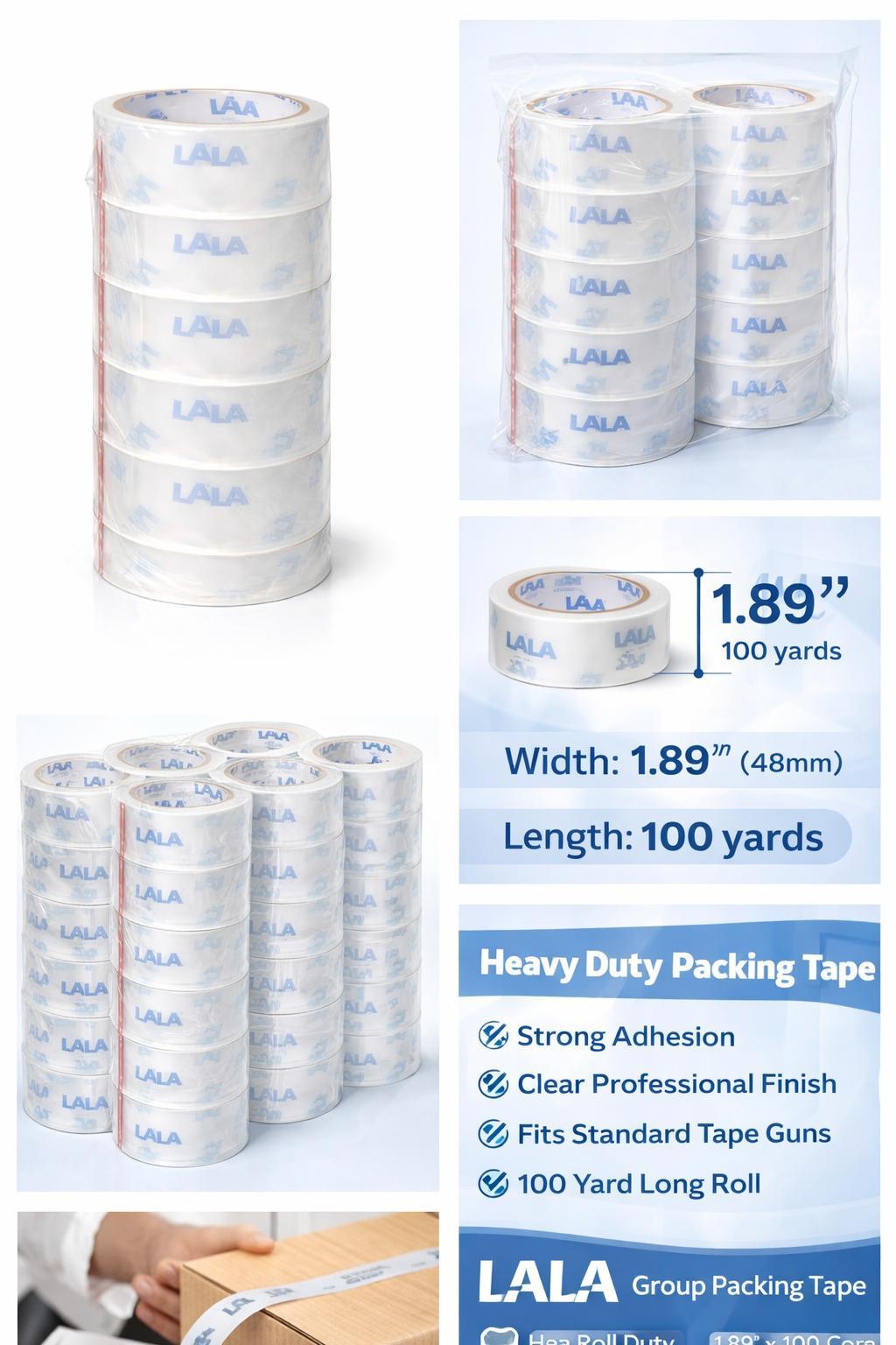 Packing Tape Heavy Duty 48mm*100yds/roll
