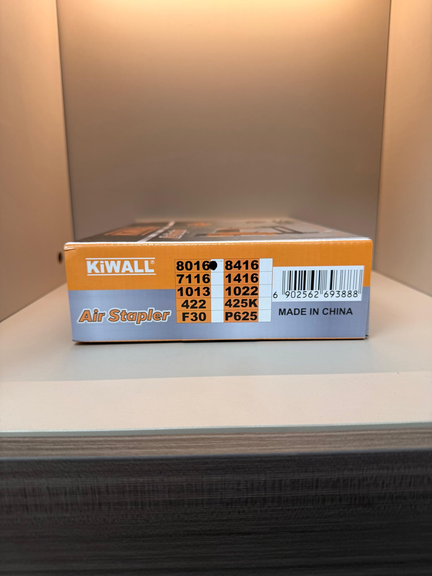 AIR STAPLER - KiWALL 8016  - 12GA CRDWN 12.7mm 0.9 x 0.7mm 6-16MM