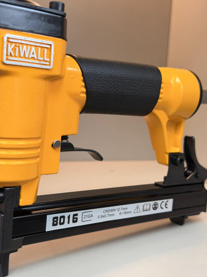 AIR STAPLER - KiWALL 8016  - 12GA CRDWN 12.7mm 0.9 x 0.7mm 6-16MM
